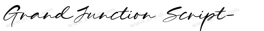 GrandJunction Script字体转换 GrandJunction Script字体转换